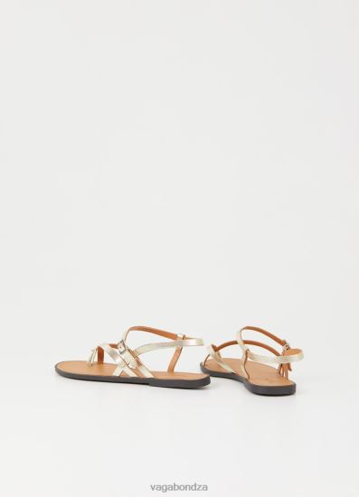 Sandals | Vagabond Tia 2.0 Sandals Gold Metallic Leather Women DPX4834